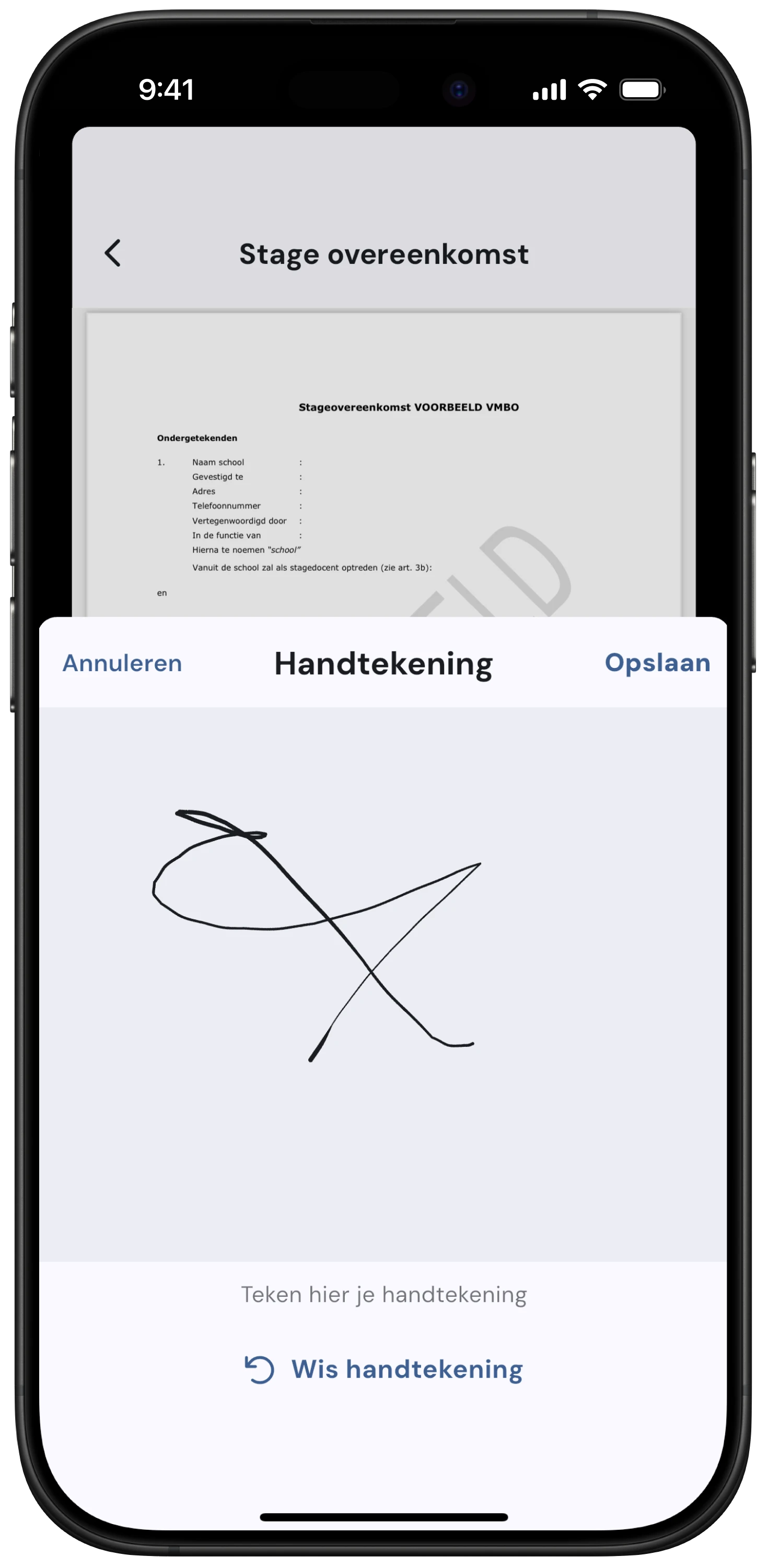 Document digitaal ondertekenen in sam/sam student app - contracten, overeenkomsten en AVG-proof digitale handtekening